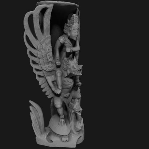 Vishnu and Garuda figurine preview image